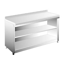 Muebles neutros con estantes