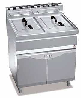 FREIDORA A GAS 15+15 LT CON MUEBLE BERTOS GL15+15M FREIDORA A GAS 15+15 LT CON MUEBLE BERTOS GL15+15M