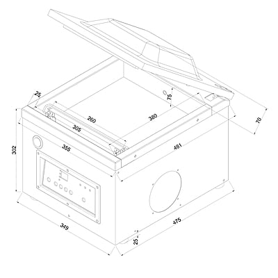 Envasadoras al vacío VAKSIC-8 E Envasadoras al vacío VAKSIC-8 E