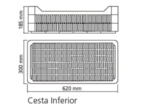 Cesta Inferior Armario Cia600 Cesta Inferior Armario Cia600