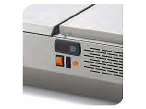 Vitrina expositora de refrigeración de ingredientes Vitrina expositora de refrigeración de ingredientes