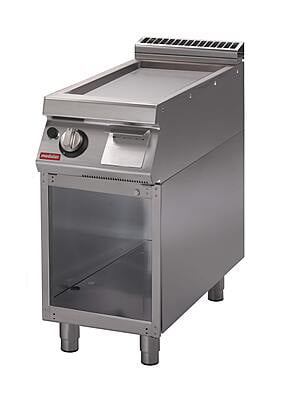 Fry-top a gas Lisa cromo duro sobre mueble abierto S.900 SV 94 FTGS-CR