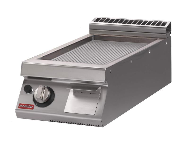 Fry-top a gas Ranurado cromo duro de sobremesa S.900 SV 94 FTRGS-CR-T