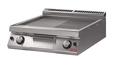 Fry-top a gas 2/3 Lisa 1/3 ranurado de sobremesa S.900 SV 98 FTRGS-T