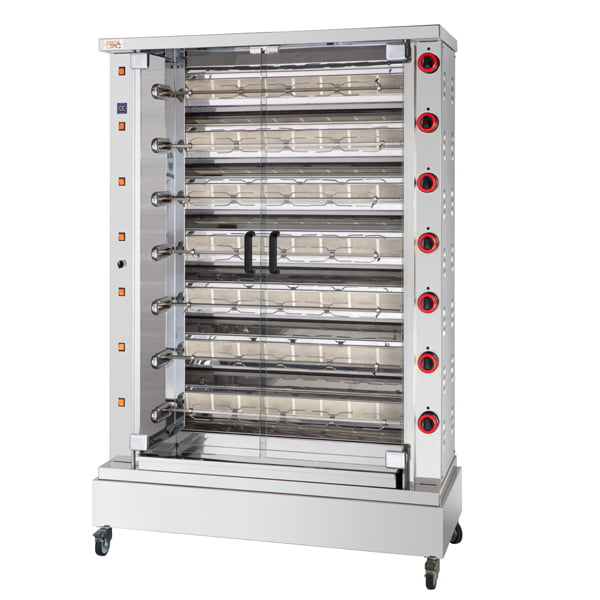 Asador de 8 espadas a gas Asador de 8 espadas a gas