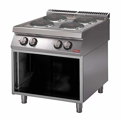 Cocina eléctrica de placa redonda y mueble abierto S.700 SV 78 PCE