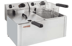 Freidora eléctrica profesional Trifásica FREP-10+10T con grifo Freidora eléctrica profesional Trifásica FREP-10+10T con grifo