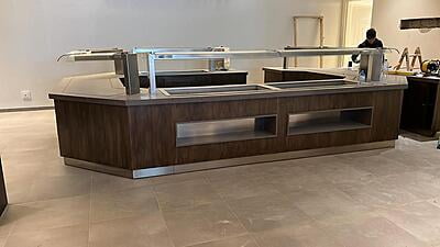 Mueble buffet placa fría 4 modulos Mueble buffet placa fría 4 modulos