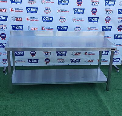 Mesa de trabajo inox 180x70x85cm Mesa de trabajo inox 180x70x85cm