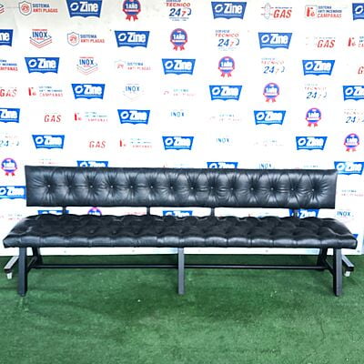 Taburete horizontal doble negro 200x50x45cm Taburete horizontal doble negro 200x50x45cm