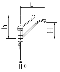 Grifo de sobremesa monomando codo dos aguas (falta precio) Grifo de sobremesa monomando codo dos aguas (falta precio)