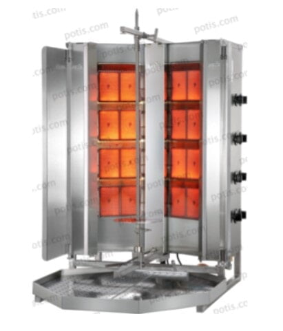 Dispositivo de parrilla Gyros tipo POTIS ORIENV MU GD4,