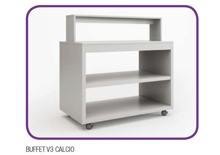 Mueble neutro de buffet modular acabado Calcio V3 Mueble neutro de buffet modular acabado Calcio V3