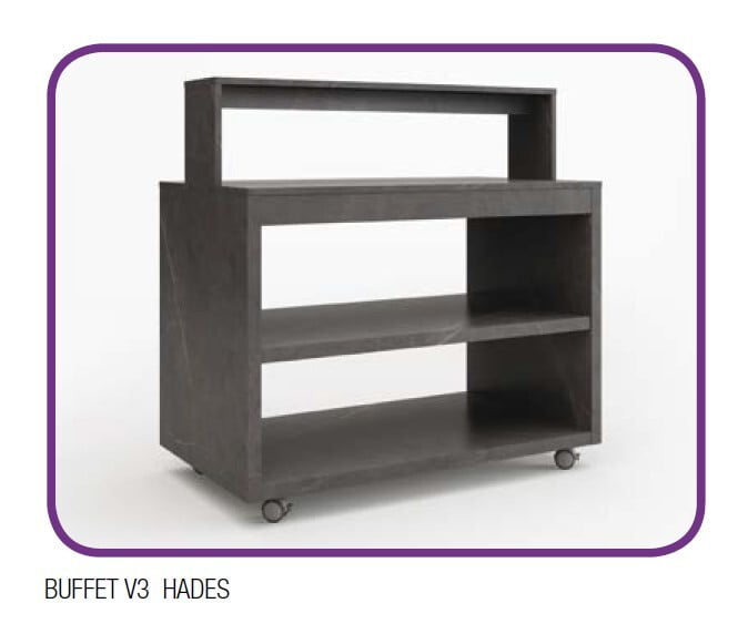Mueble neutro de buffet modular acabado Hedas V3 Mueble neutro de buffet modular acabado Hedas V3