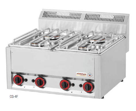 Cocina a gas 4 fuegos SERIE 600 CG-4F