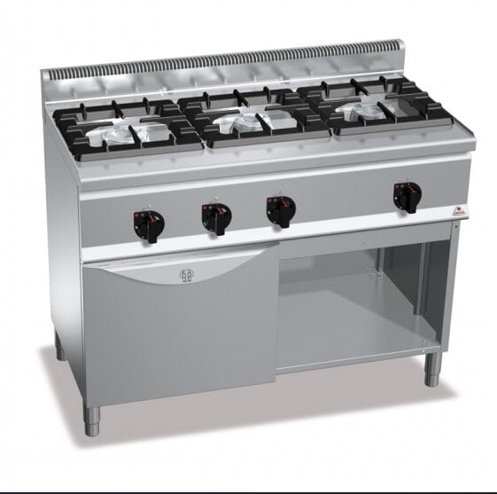 COCINA 3 FUEGOS GAS+HORNO GN1/1 BERTOS G6F3H12+FG1 COCINA 3 FUEGOS GAS+HORNO GN1/1 BERTOS G6F3H12+FG1