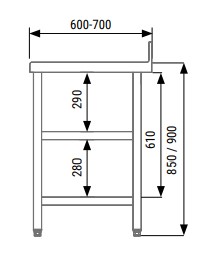Mesa Trabajo Mural C/Estante Mont. Dim:1500X600X850 Mm Mesa Trabajo Mural C/Estante Mont. Dim:1500X600X850 Mm