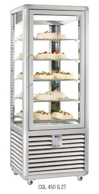 Armario de exposición para pastelería/heladería frío ventilado (-20º/+5ºC) CGL 450 G 2T Armario de exposición para pastelería/heladería frío ventilado (-20º/+5ºC) CGL 450 G 2T