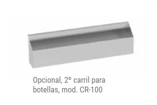 2º carril rápido para botellas en muebles cocteleros CR-100 2º carril rápido para botellas en muebles cocteleros CR-100