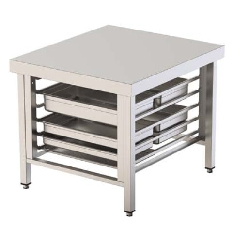 Soporte para hornos con guías para 5 bandejas Soporte para hornos con guías para 5 bandejas