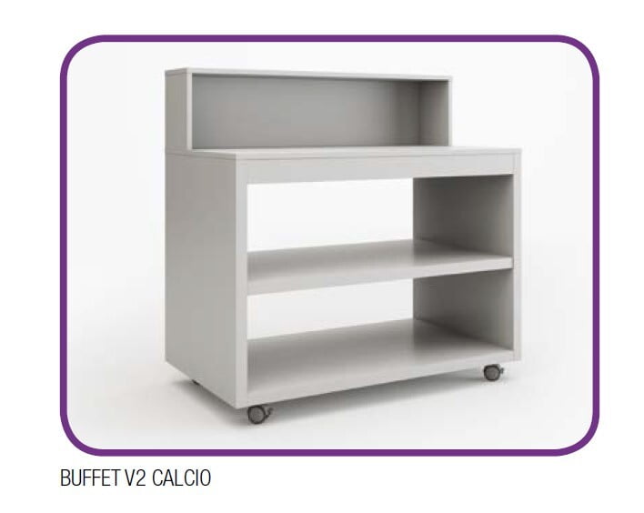 Mueble neutro de buffet modular acabado Calcio V2 Mueble neutro de buffet modular acabado Calcio V2