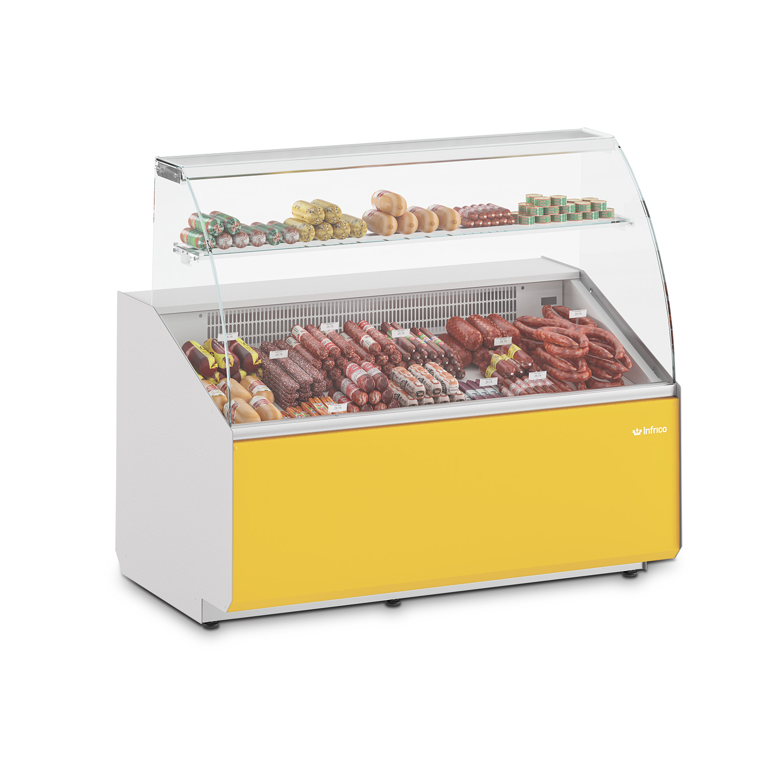 Vitrina expositora estática. Serie VJU 944mm cristal curvo Vitrina expositora estática. Serie VJU 944mm cristal curvo