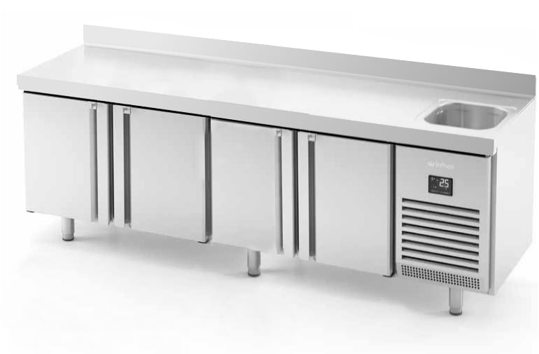 Mesa refrigerada con fregadero BMPPF 2500 II Mesa refrigerada con fregadero BMPPF 2500 II